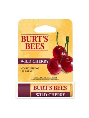 Wild Cherry 100% Natural Moisturizing Lip Balm, Burt's Bees NIB A1